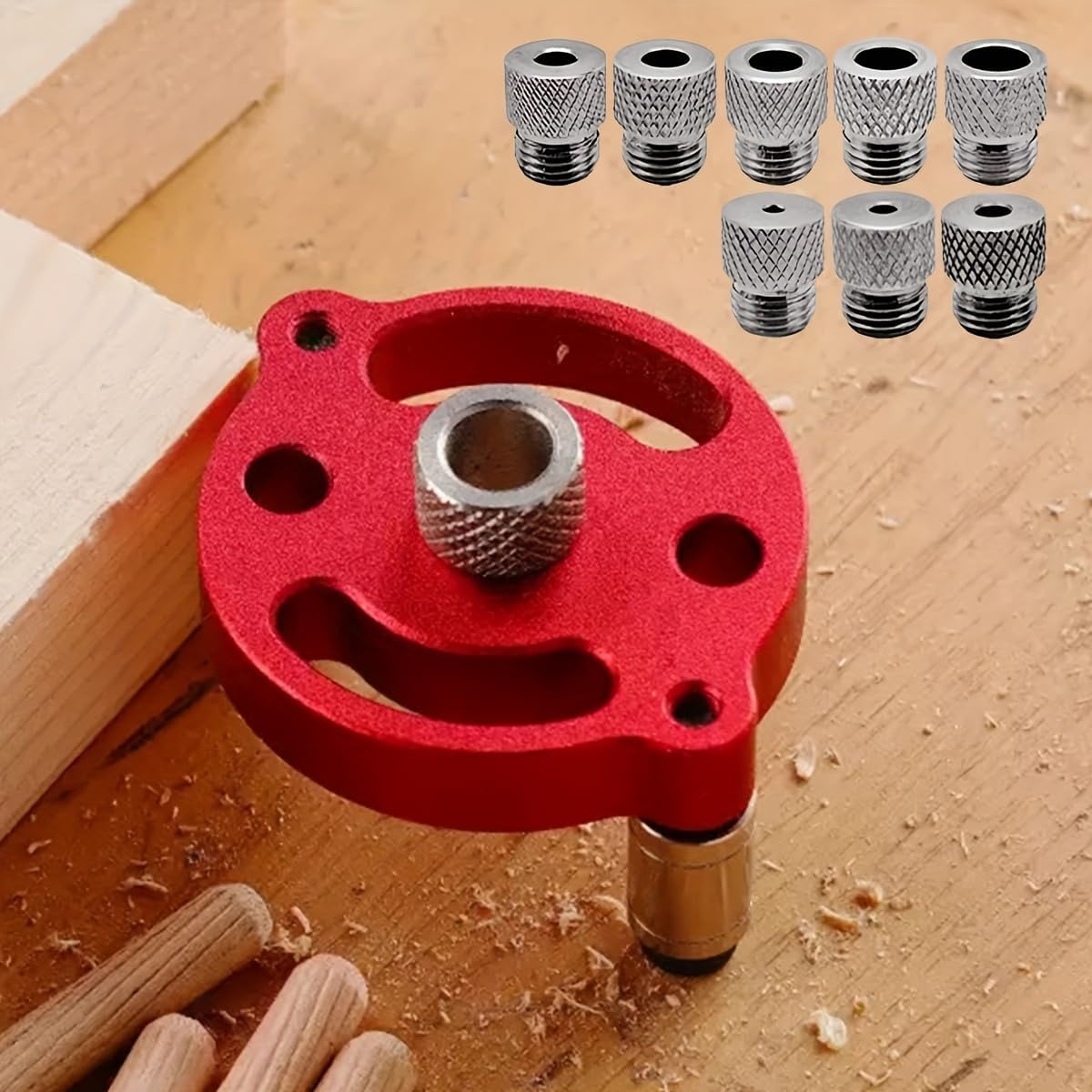 Pocket Hole Jig - Jig Doweling Pemusatan Mandiri, Panduan Bor