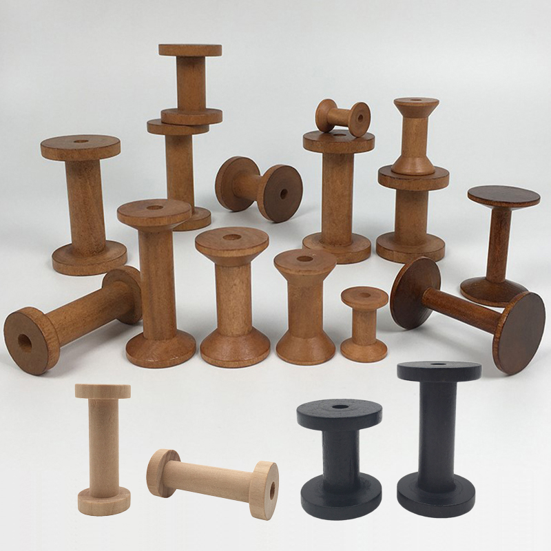 Mechanical Workshop Tools And Equipment - 10 buah/set spul kayu alami Vintage