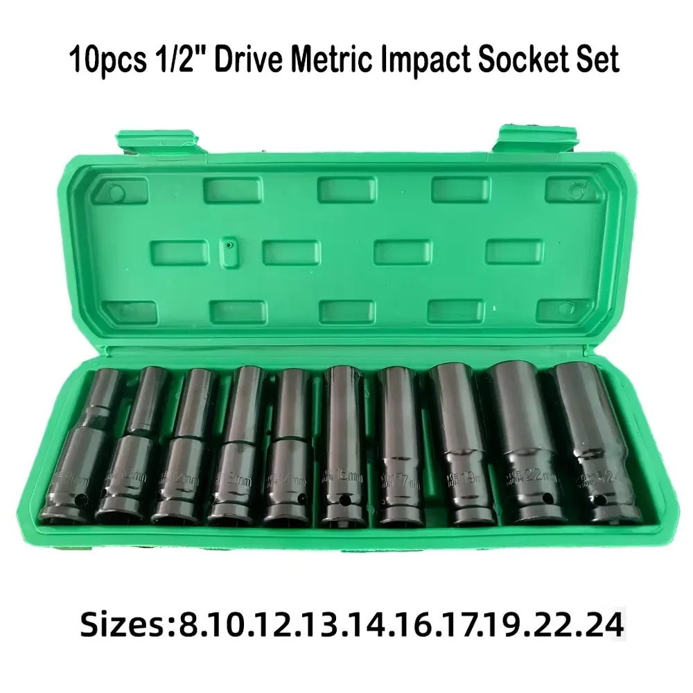 Workshop Hand Tools - Set Soket Impak Metrik Universal Drive,