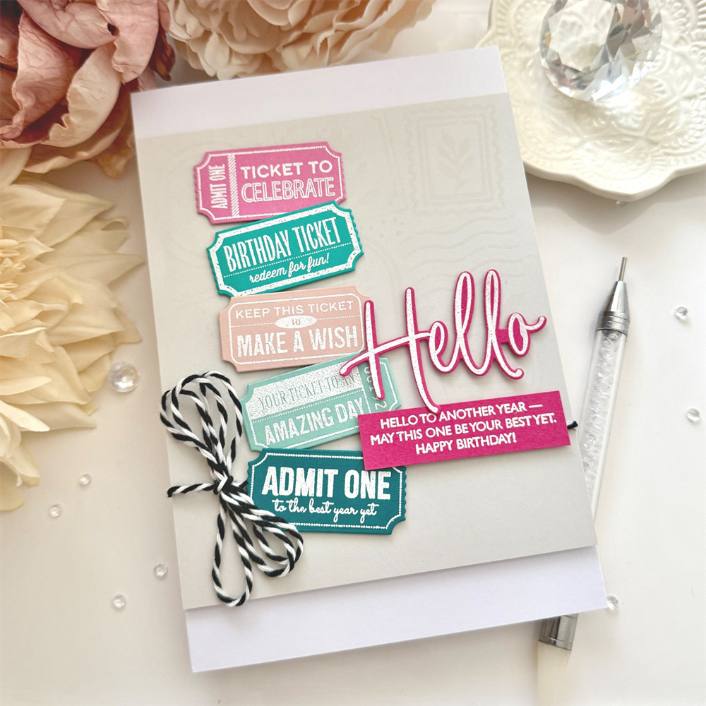 Tap Die Set - Koleksi Stencil Pos Besar dengan Motif