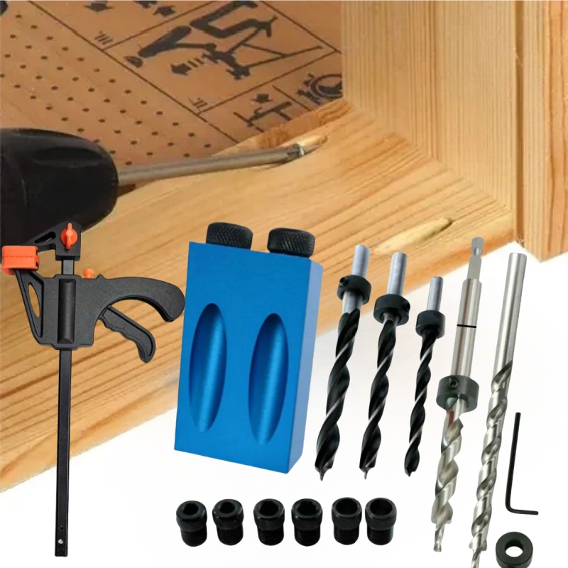 Alat Bor Sambungan Kayu dengan - Pocket Hole Jig ulasan dan harga