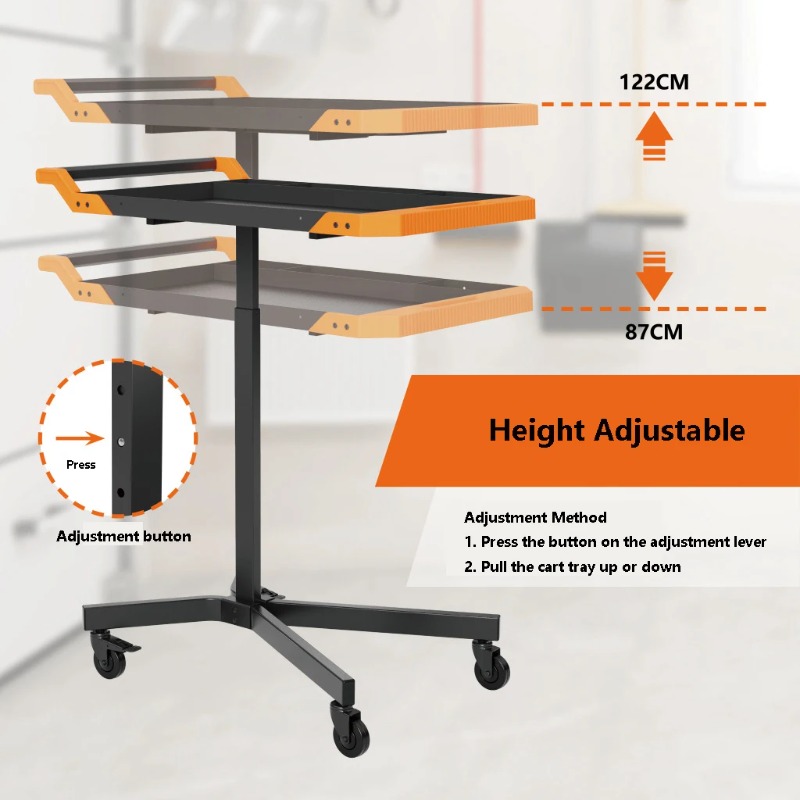 Meja Kerja Mobile dengan Ketin - Workshop Garage Tools Manufacturer ulasan dan harga