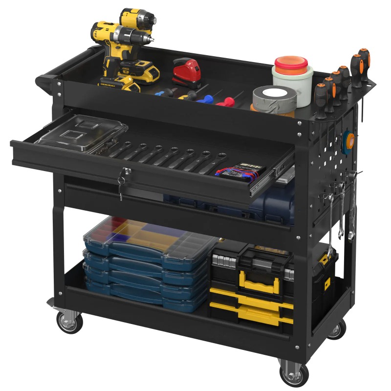 Troli Perkakas 3 Tingkat, Tuga - Workshop Garage Tools Manufacturer ulasan dan harga